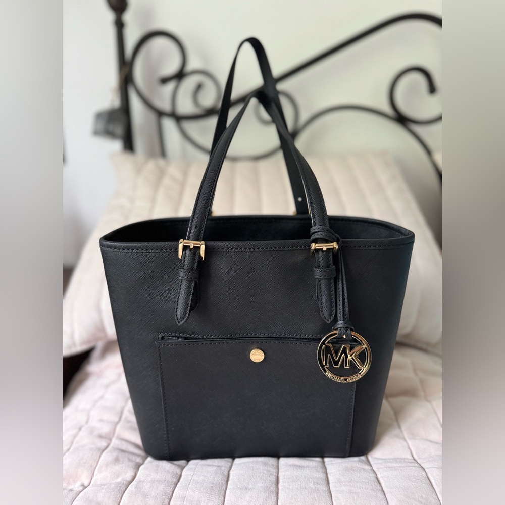Micheal Kors Black Medium Tote Bag
